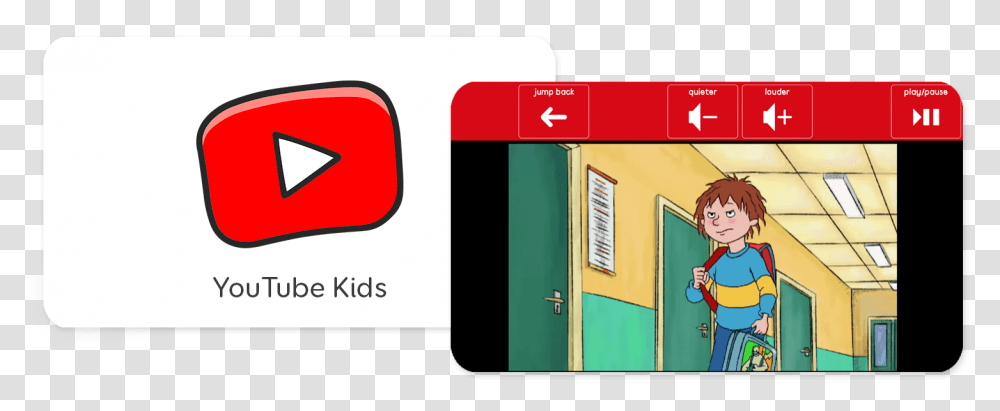 New Youtube Kids Grid Set Thinksmartboxcom Youtube Kids Logo, Person, Text, Electronics Transparent Png