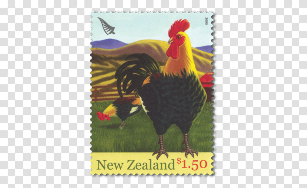 New Zealand Animals Stamp, Chicken, Poultry, Fowl, Bird Transparent Png