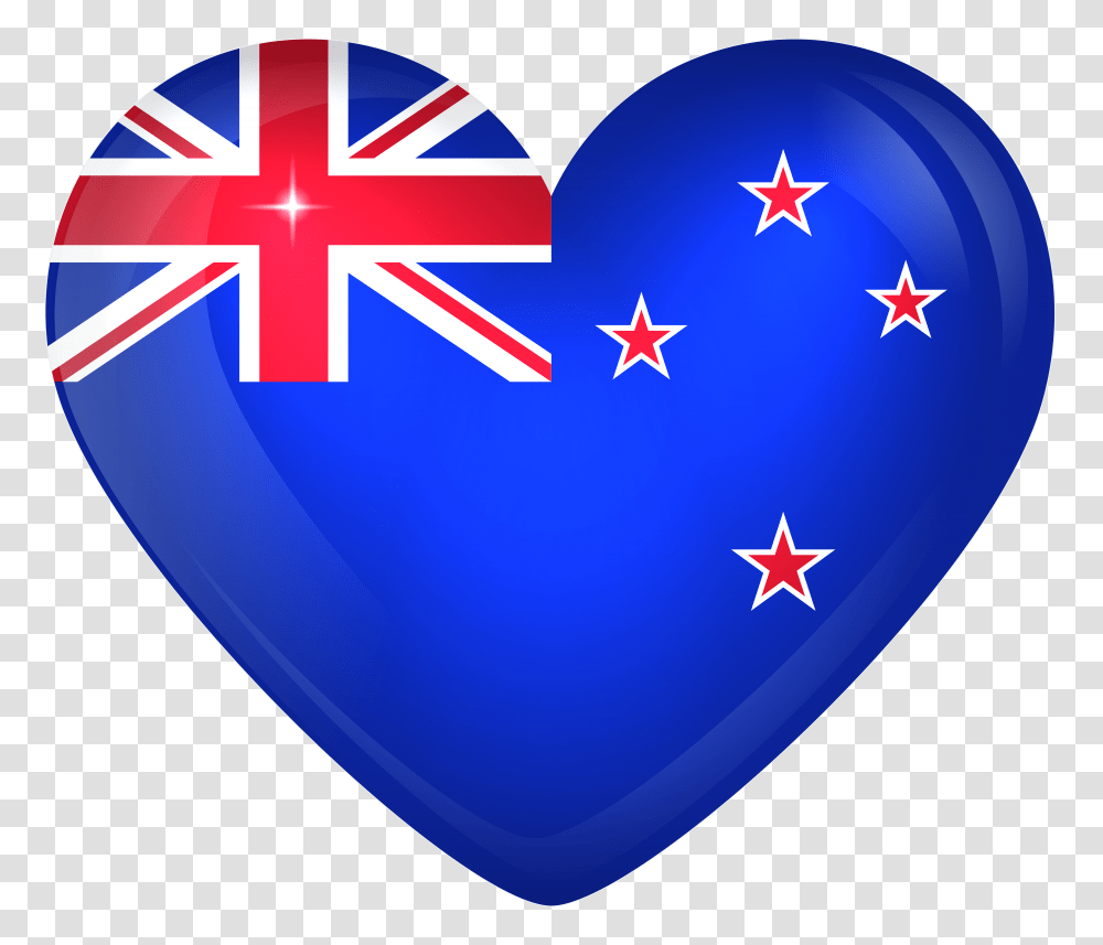 New Zealand Large Heart, Ball, Balloon, Airplane, Aircraft Transparent Png