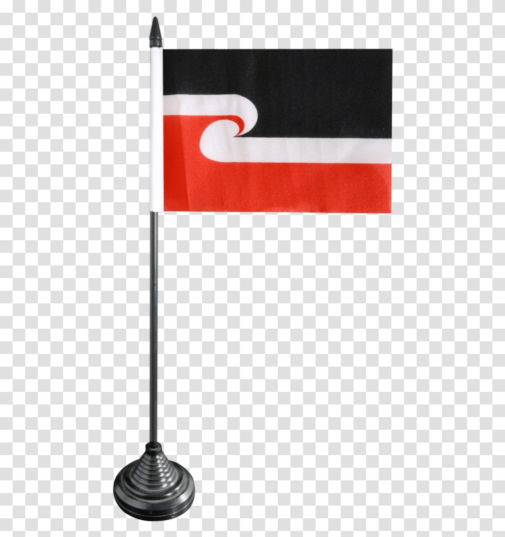 New Zealand Maori Table Flag Flagpole, Text, Label, Symbol, Clothing Transparent Png