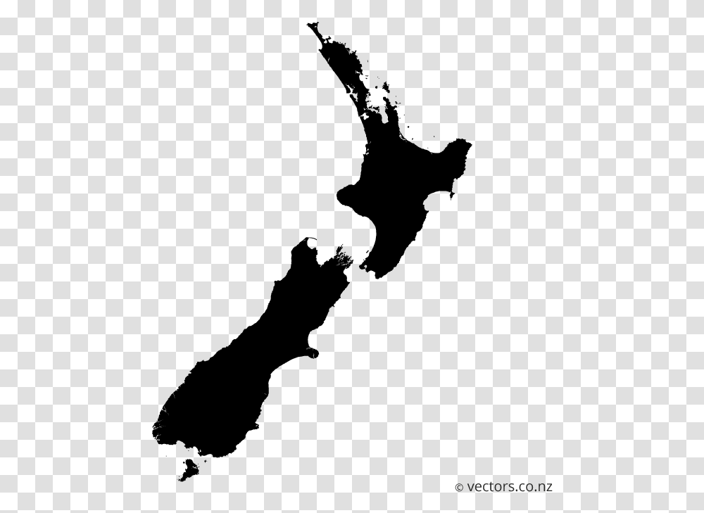 New Zealand Map, Gray, World Of Warcraft Transparent Png