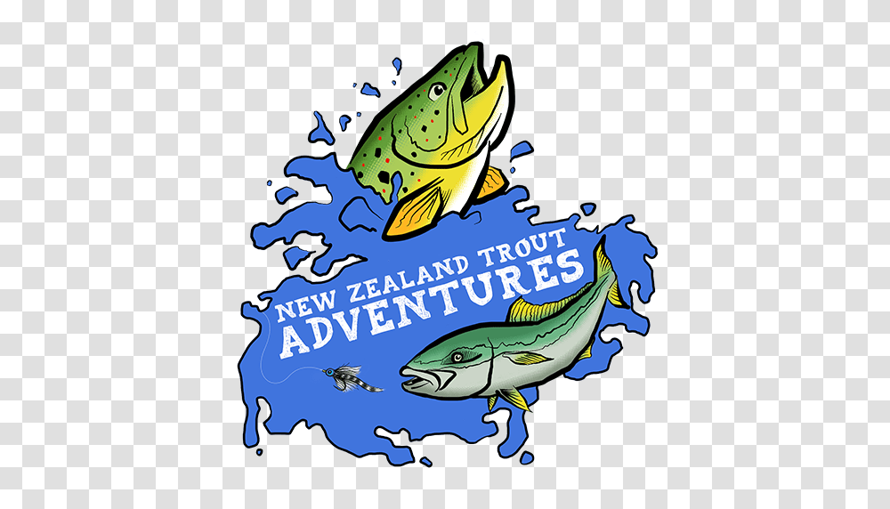 New Zealand Trout Adventures Fishing South Island Nz, Bird, Animal, Sea Life, Water Transparent Png