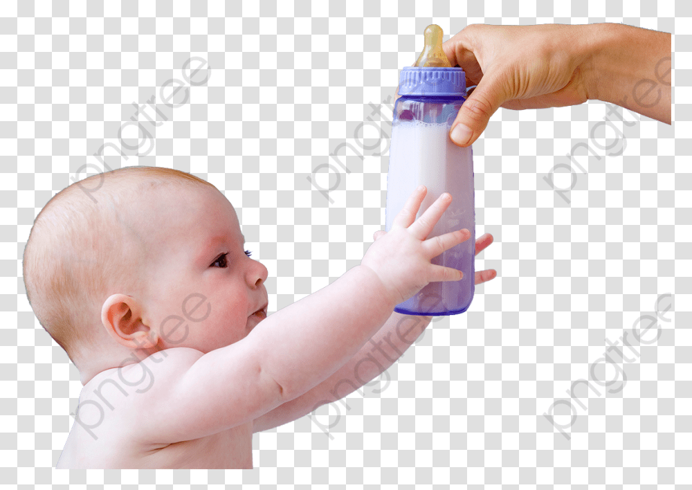 Newborn Drink Commercial Use, Baby, Person, Human, Bottle Transparent Png