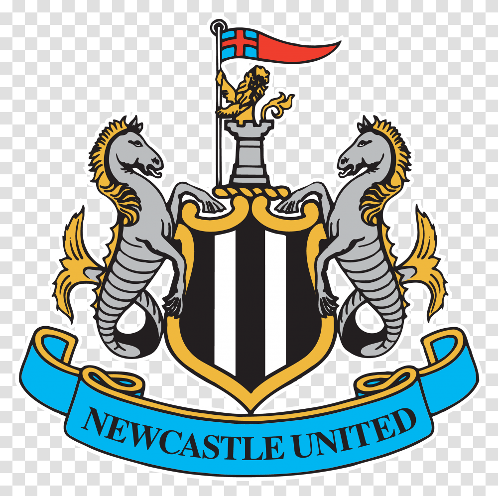 Newcastle United Fc Logo Football Logos Logo Newcastle United, Symbol, Trademark, Emblem, Badge Transparent Png