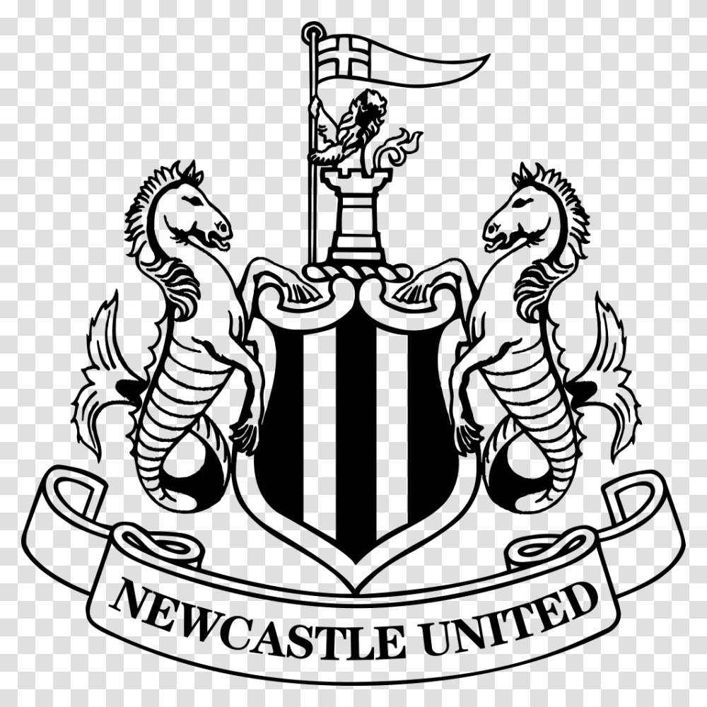 Newcastle United Fc Logo Logo Badge Newcastle United, Gray, Outdoors, World Of Warcraft Transparent Png