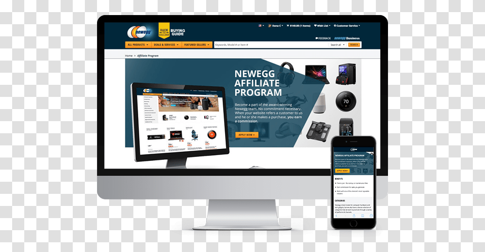 Newegg Affiliate Program Auto Service, Mobile Phone, Electronics, Cell Phone, Computer Transparent Png