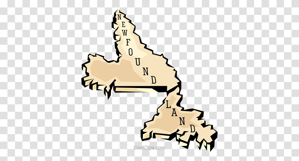 Newfoundland Map Royalty Free Vector Clip Art Illustration, Diagram, Plot, Water, Atlas Transparent Png