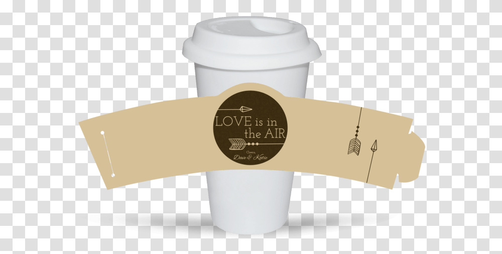 Newlywed Wedding Cup Sleeve Template Preview Cup Sleeve Template Psd, Label, Tape, Soil Transparent Png