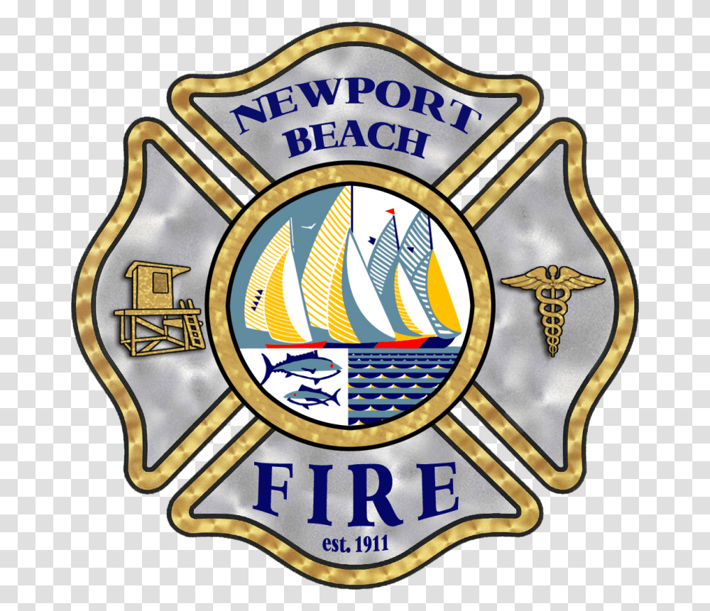 Newport Beach Fire Department Logo, Trademark, Dynamite, Bomb Transparent Png