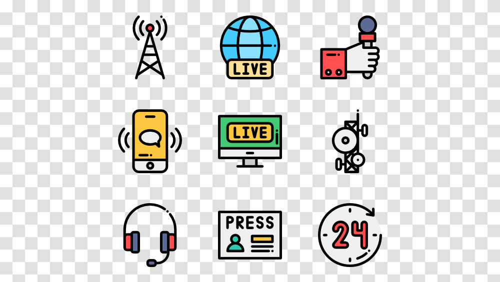 News Amp Journals Journalism Icons Clipart, Clock, Scoreboard, Pac Man Transparent Png
