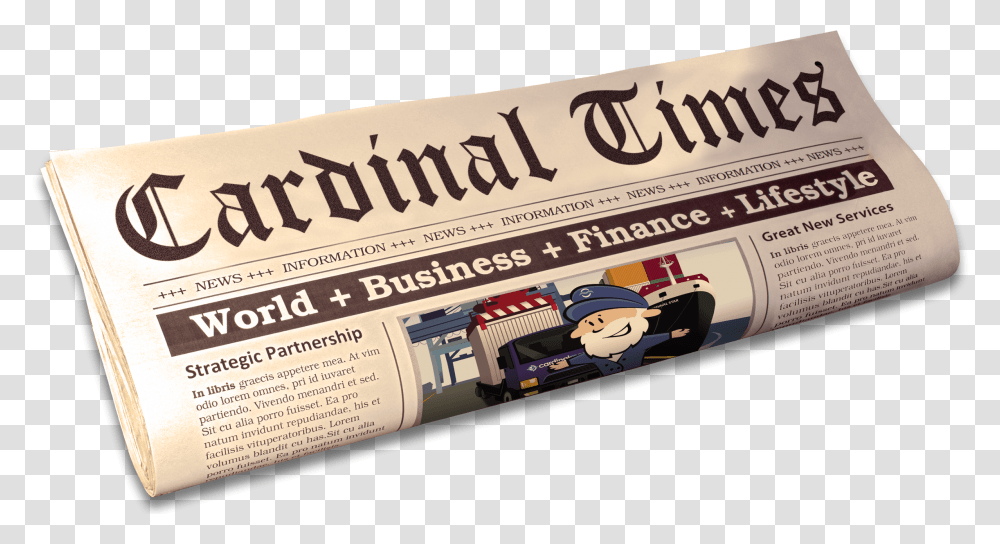 News Cardinal Maritime Flyer, Newspaper, Text Transparent Png