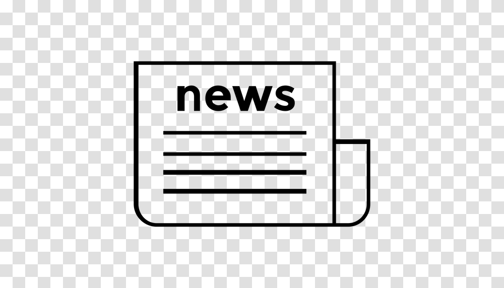 News Newspaper Stroke Icon, Gray, World Of Warcraft Transparent Png