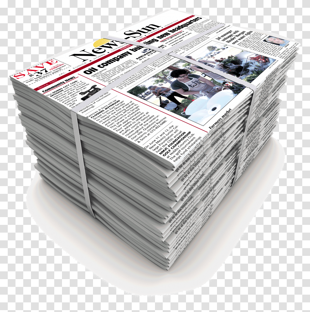News Papers Picture Newspaper, Text, Person, Human Transparent Png