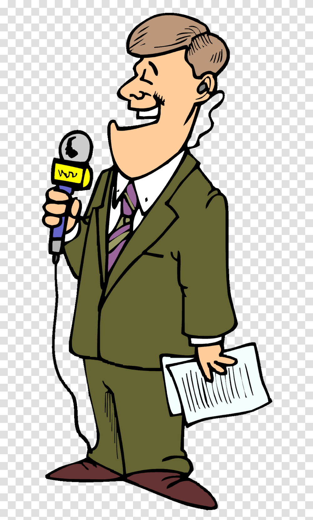 News Reporter Cliparts Free Download Clip Art, Person, Performer, Crowd Transparent Png
