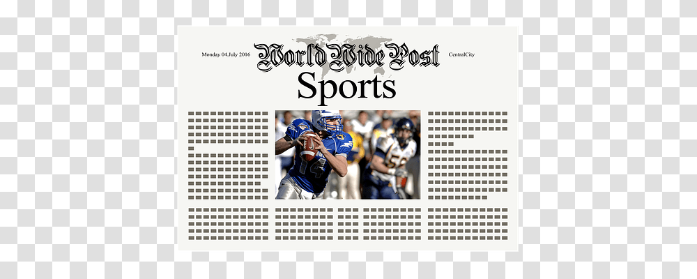 Newspaper Sport, Person, Helmet Transparent Png