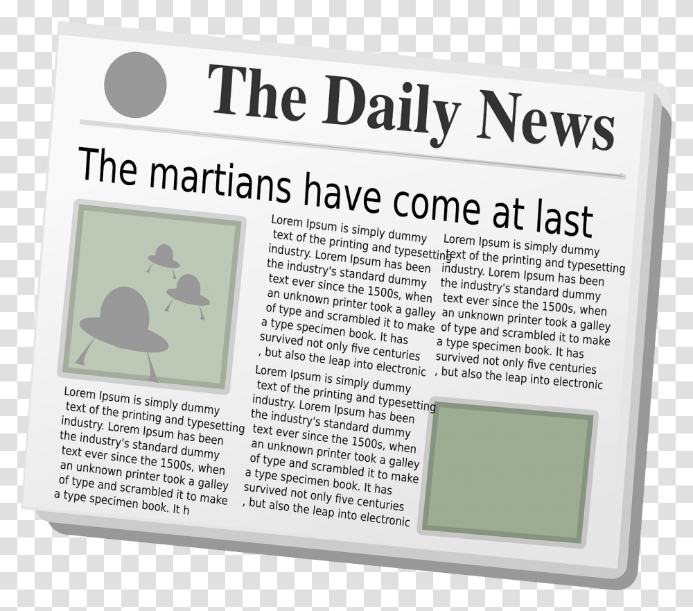 Newspaper Article Clipart, Flyer, Poster, Advertisement Transparent Png