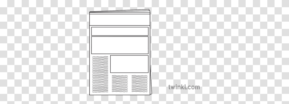 Newspaper Blank Front, Page, Text, Plan, Plot Transparent Png