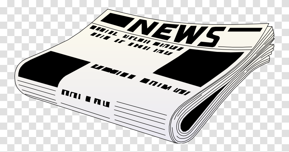 Newspaper Clipart Newspaper Black And White, Text, Page, Label Transparent Png