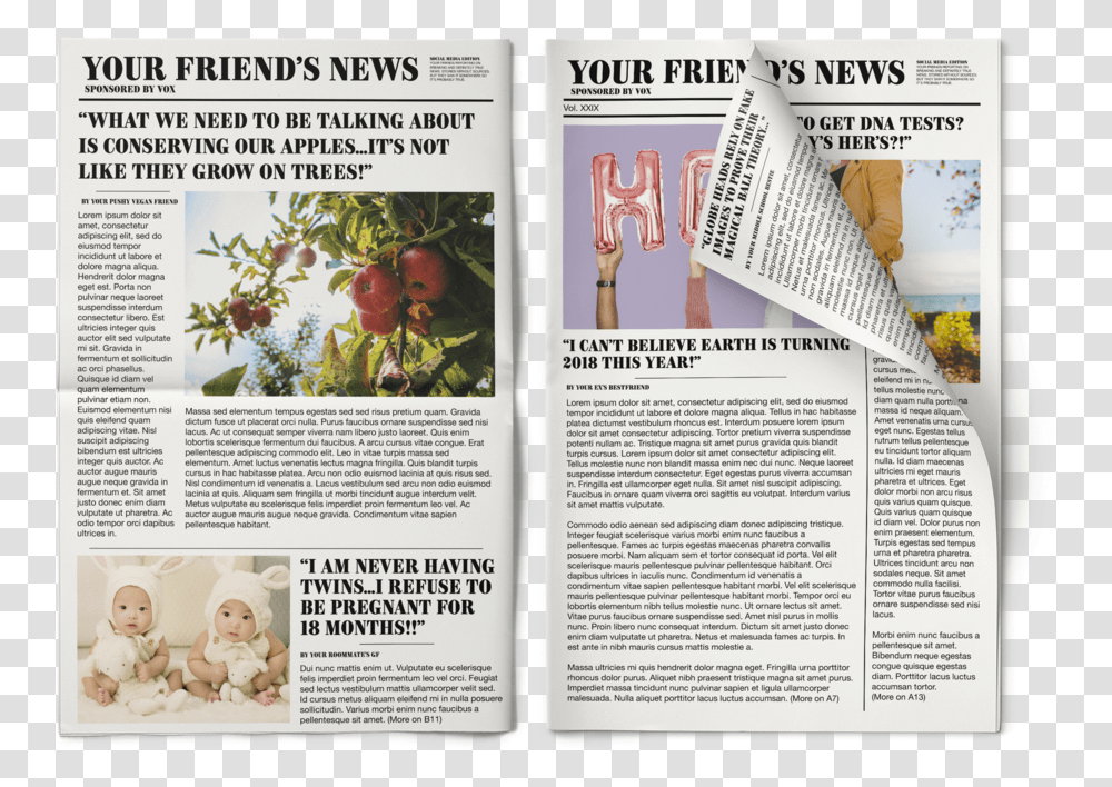 Newspaper Flyer, Book, Page, Magazine Transparent Png
