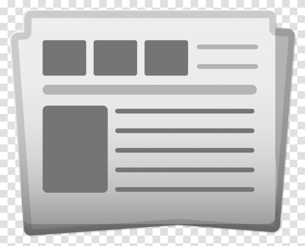 Newspaper Icon Grey Newspaper Icon, Computer Keyboard, Electronics, Text, Vehicle Transparent Png