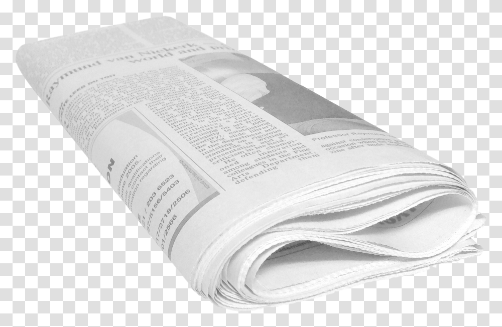 Newspaper Images Folded Newspaper On Table, Text, Page, Book Transparent Png