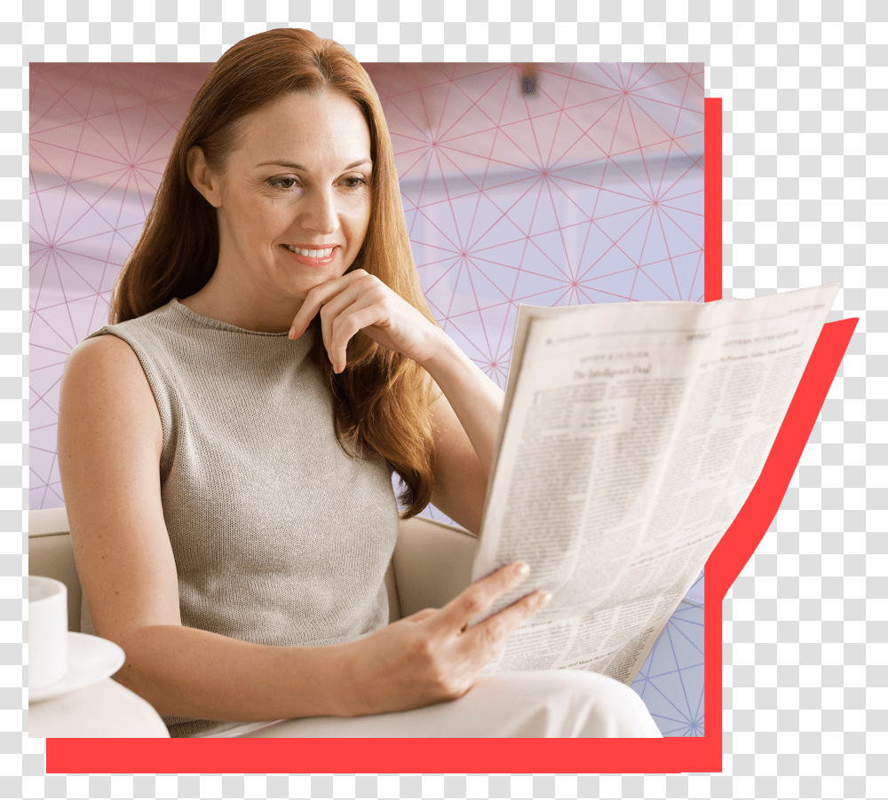 Newspaper Rop Ads Valassis Girl, Person, Reading, Text, Finger Transparent Png
