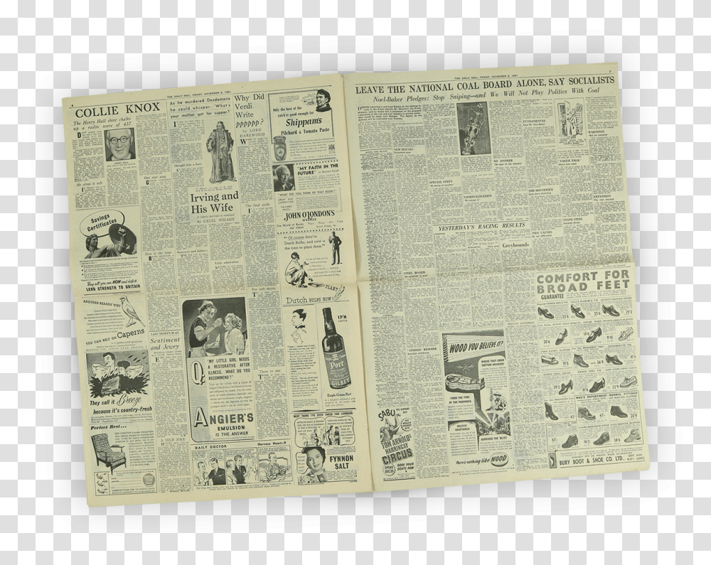 Newspapers Historic Newspapers Daily Record Glasgow 1980, Text, Page, Diary, Menu Transparent Png