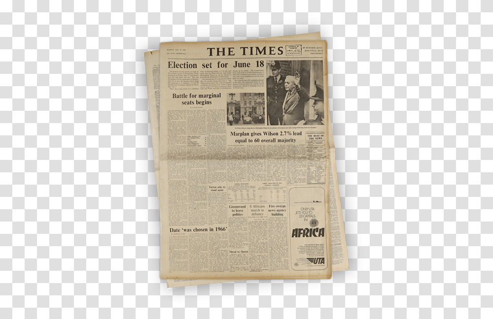 Newspapers Rare Originals Historic Newspapers 60th Birthday Presents For Women, Text, Book, Person, Human Transparent Png