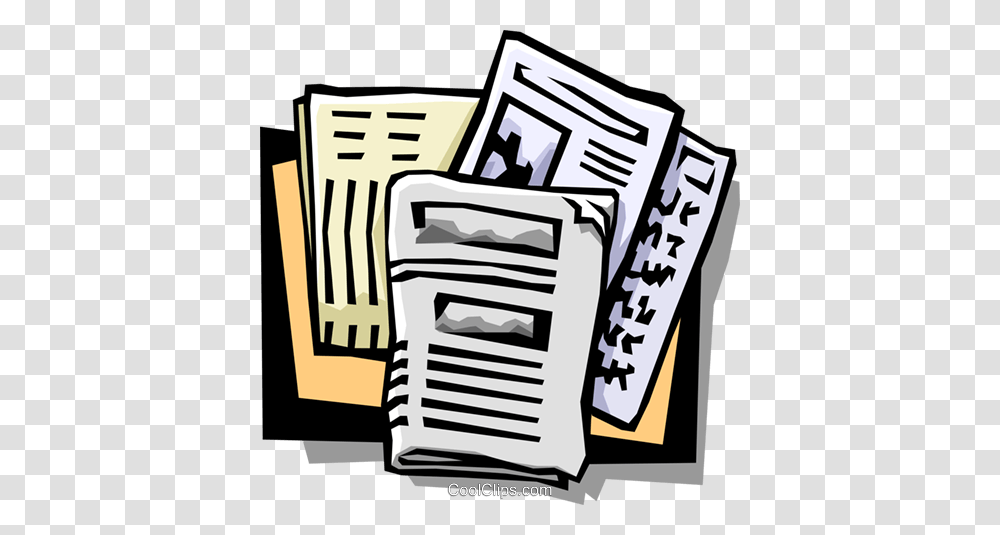 Newspapers Royalty Free Vector Clip Art Illustration, Appliance, Furniture, Air Conditioner Transparent Png