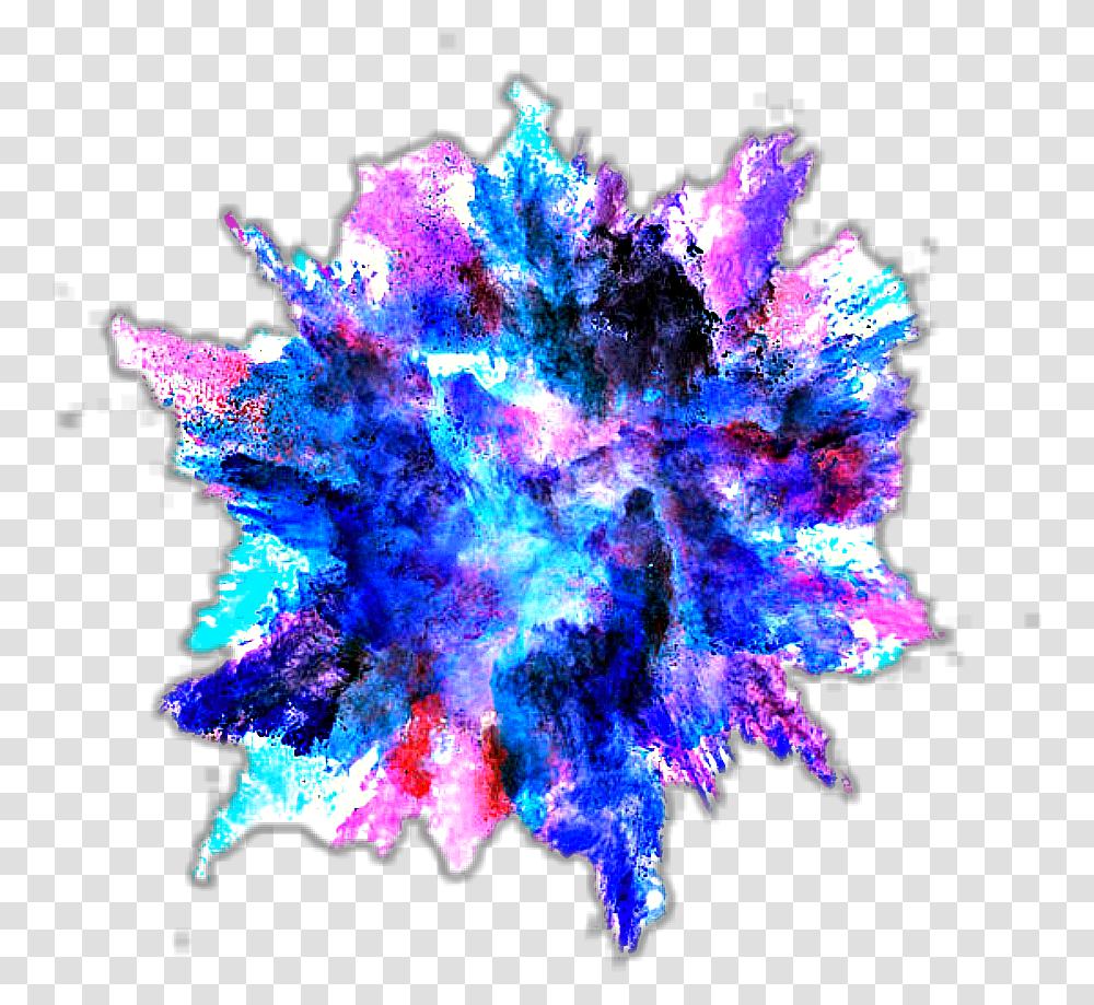 Newsticker Splash Colors Background Color Explosion, Ornament, Pattern, Fractal, Crystal Transparent Png