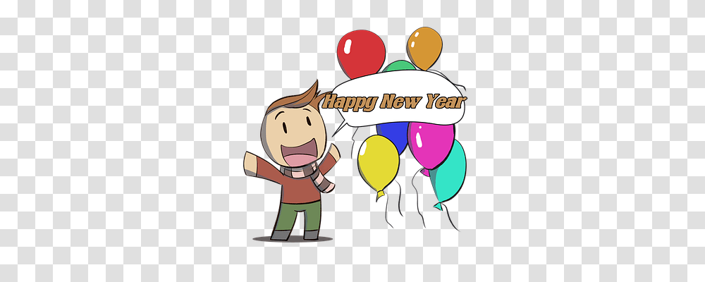 Newyear Person, Balloon Transparent Png
