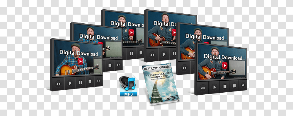 Next Level Guitar Blues Rock Lead Guitar Series Jimmy, Book, Person, Monitor, Screen Transparent Png