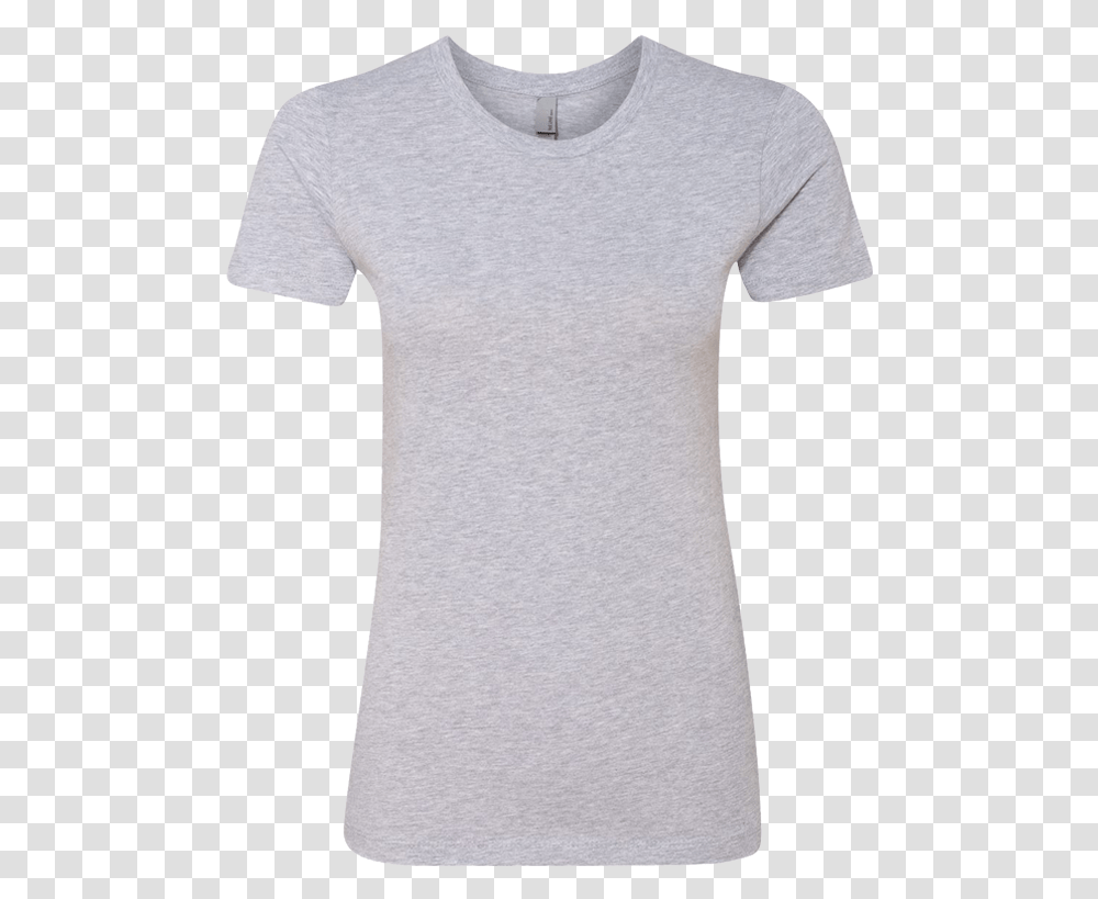 Next Level Heather Grey Ladies, Apparel, T-Shirt, Sleeve Transparent Png
