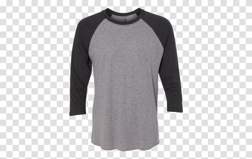 Next Level Unisex Gray And Black, Sleeve, Apparel, Long Sleeve Transparent Png