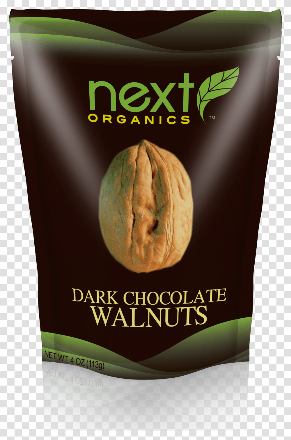 Next Organics Dark Chocolate Covered Walnuts Bread Transparent Png