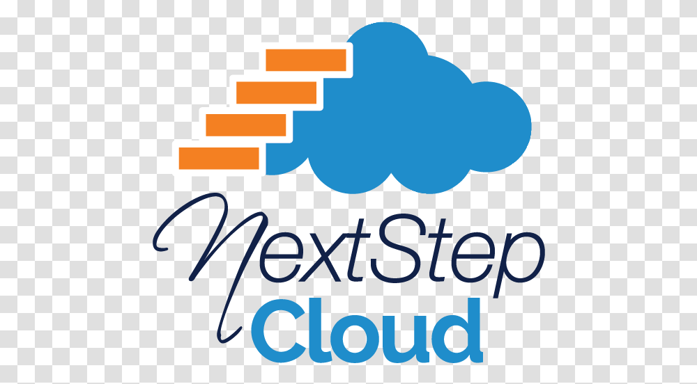 Next Step Cloud Stackedfull Color2x Graphic Design, Hand, Poster, Advertisement Transparent Png