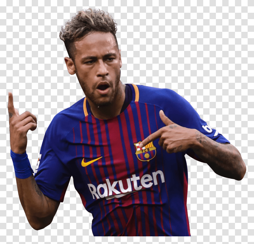 Neymar Brazil Soccer Player Neymar Barca 2017, Person, People, Sleeve Transparent Png