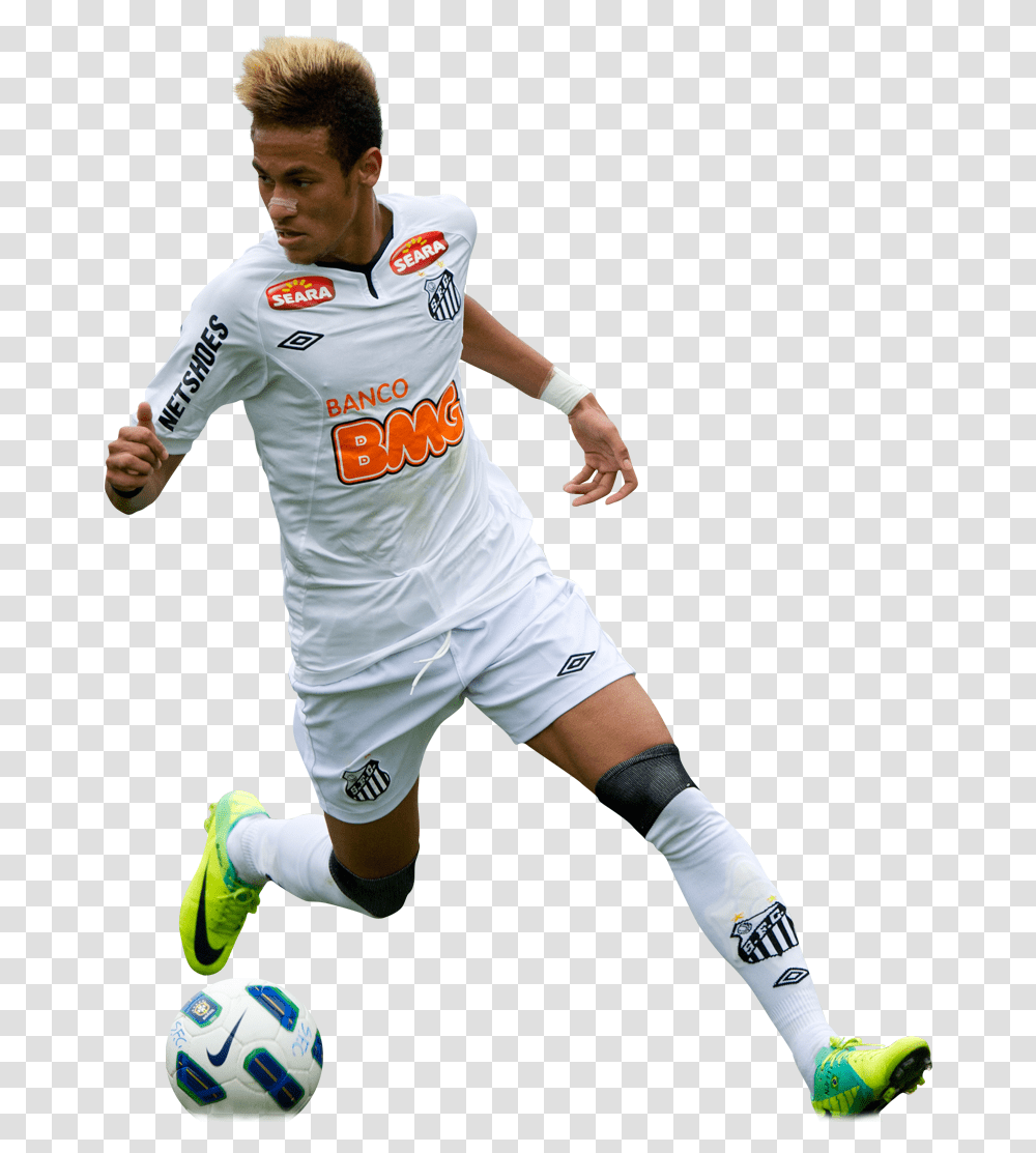 Neymar Da Silva 2012, Soccer Ball, Football, Team Sport, Person Transparent Png
