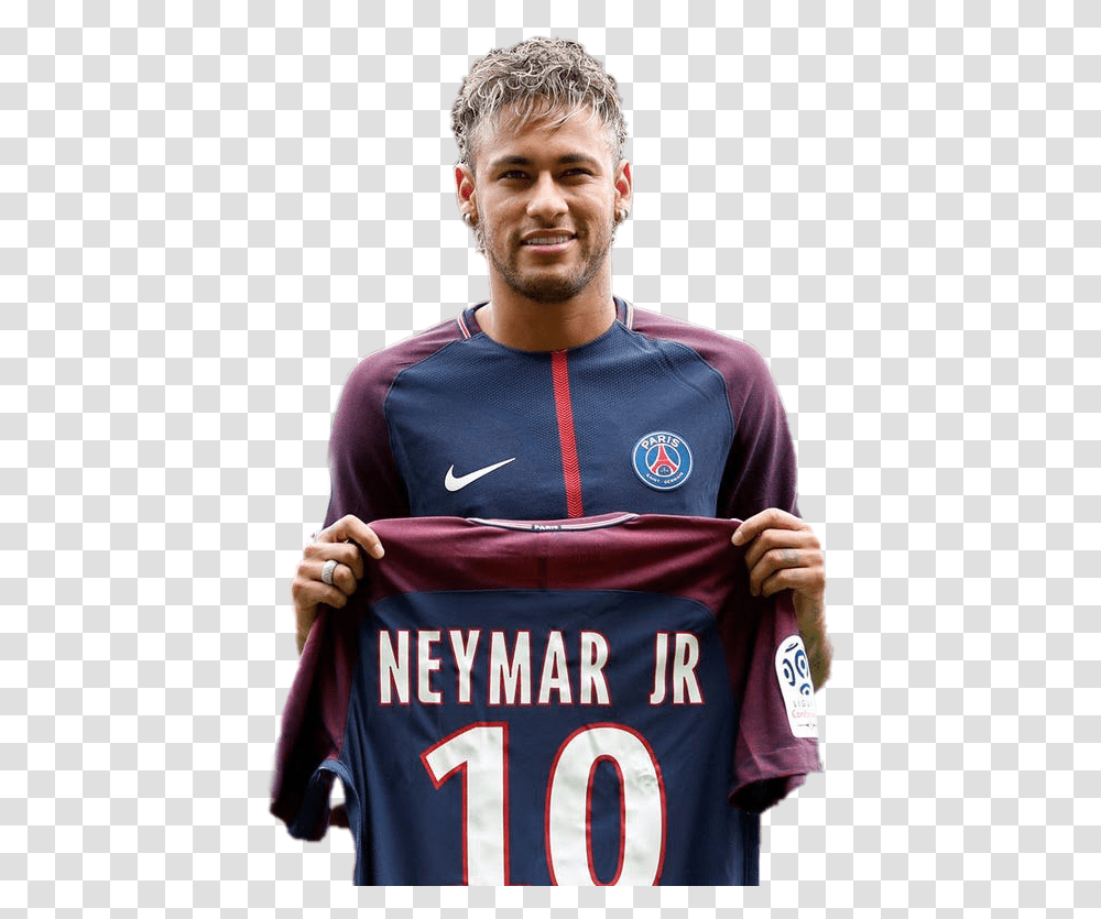 Neymar Image Neymar Psg Signing, Person, Shirt, Face Transparent Png