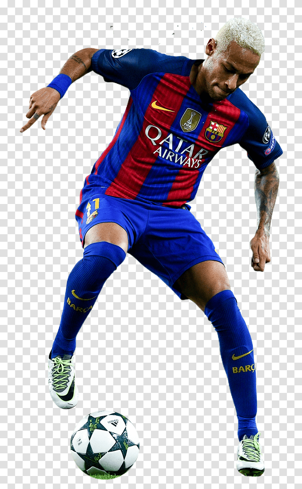 Neymar Jr Barcelona Kick Up A Soccer Ball, Football, Team Sport, Person, People Transparent Png