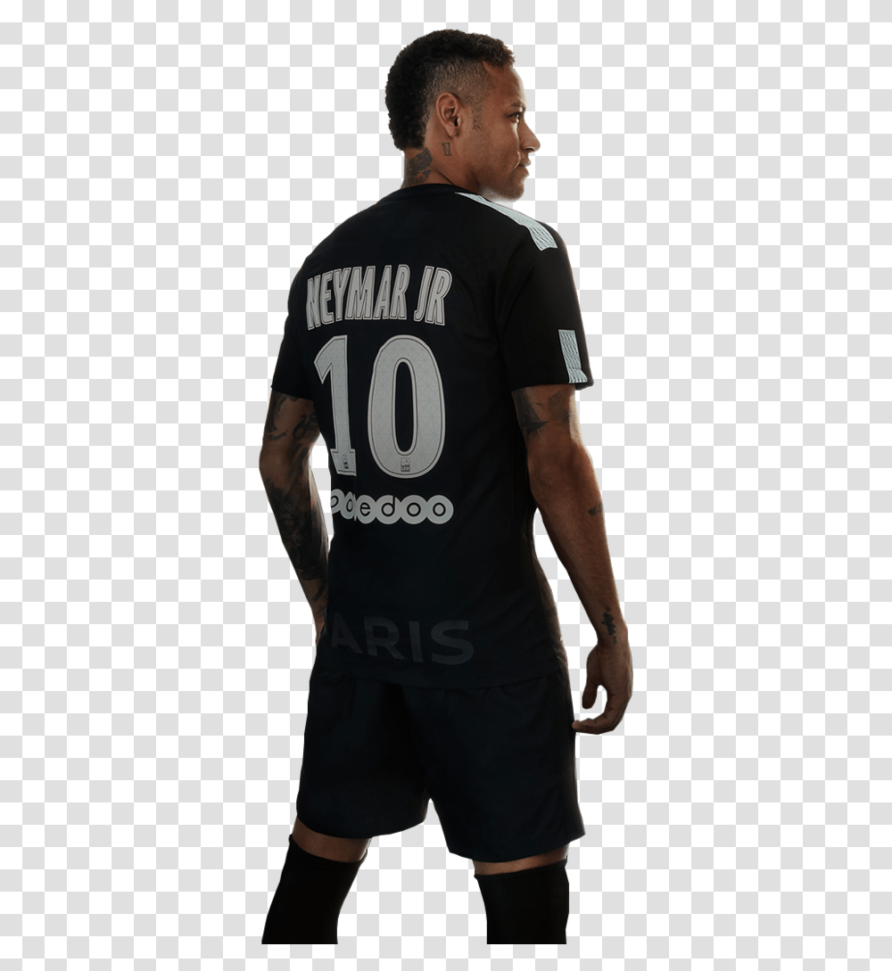 Neymar Jr By Ronniegfx Clipart Image Neymar Third Kit Psg, Apparel, Shirt, Person Transparent Png