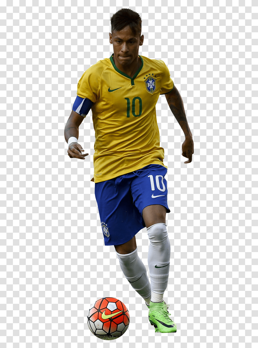Neymar Jr Selecao Download Player, Shorts, Person, Soccer Ball Transparent Png