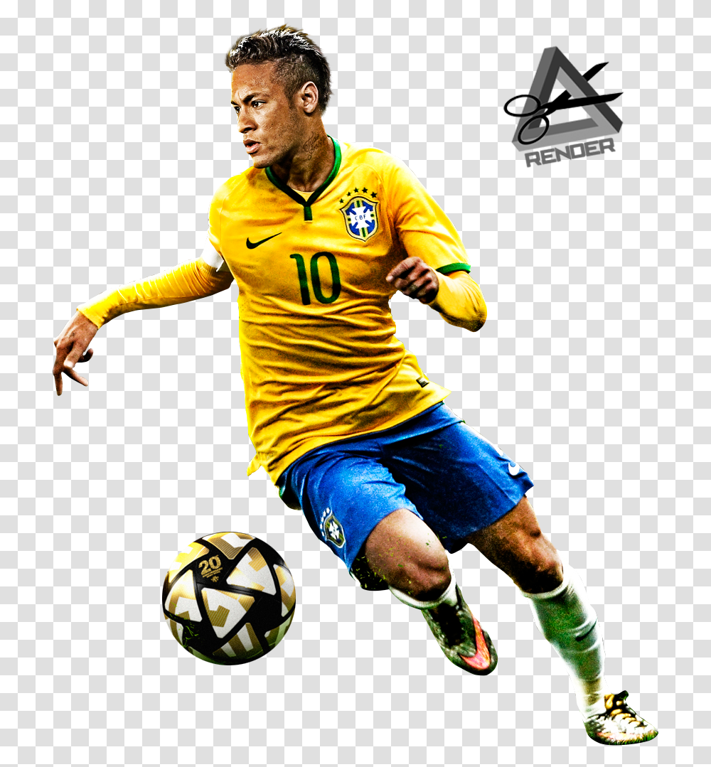 Neymar Junior Brazil, Person, Human, Soccer Ball, Football Transparent Png