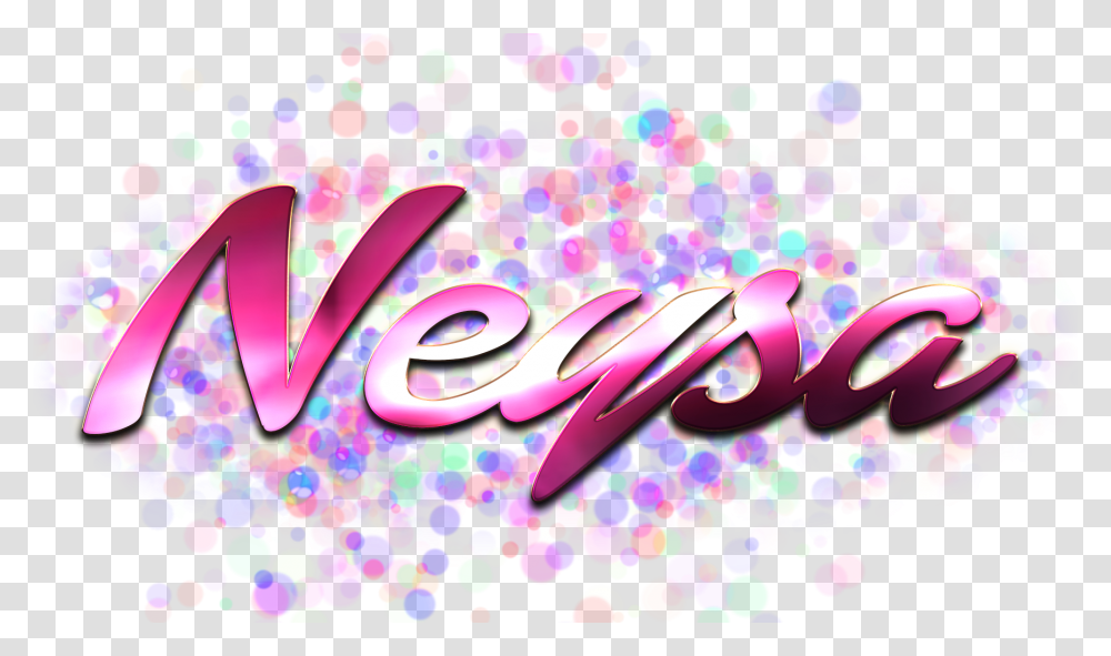 Neysa Name Logo Bokeh Graphic Design, Light, Paper Transparent Png