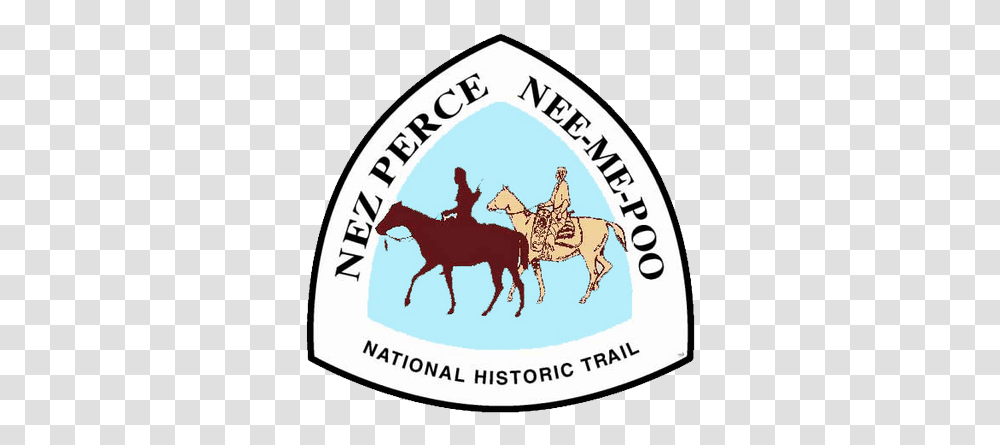 Nez Perce Trail Npnht Twitter Nez Perce National Historic Trail Logo, Label, Text, Horse, Mammal Transparent Png