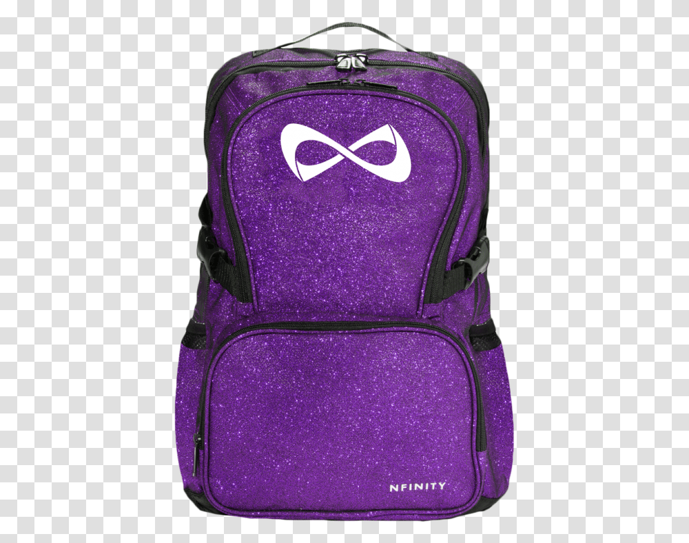 Nfinity Purple Sparkle Backpack, Bag, Luggage Transparent Png