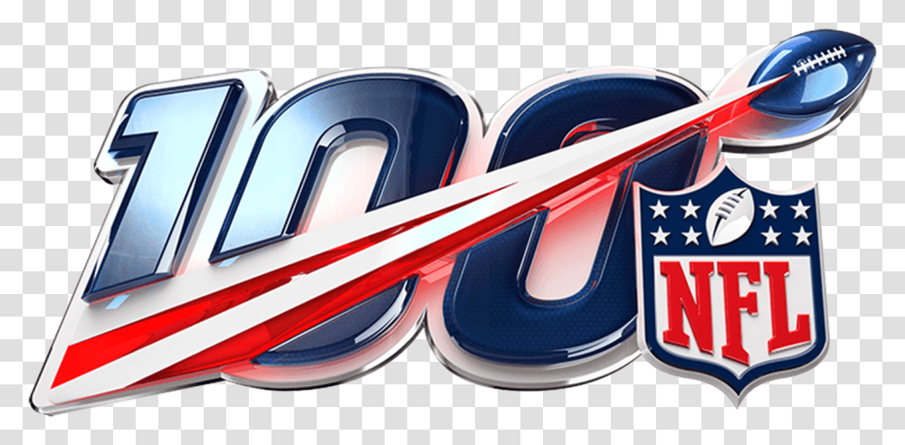 Nfl 100 Years Logo, Sunglasses, Emblem, Sport Transparent Png