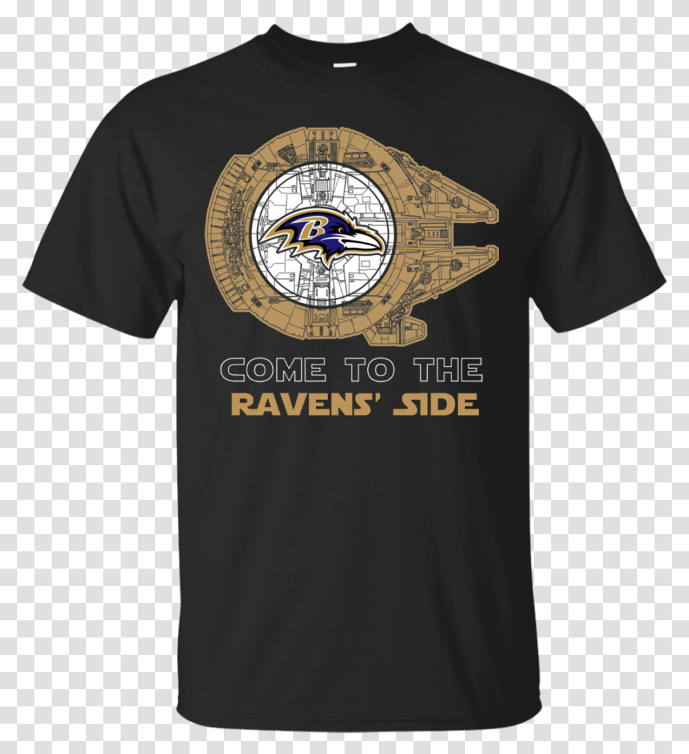 Nfl Come To The Baltimore Ravens Side Star Wars Shirt Gucci Logo Mickey Mouse, Apparel, T-Shirt Transparent Png