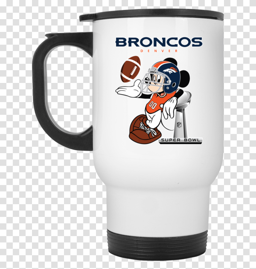 Nfl Denver Broncos Mickey Mouse Super Bowl Football Mug, Coffee Cup, Helmet, Apparel Transparent Png