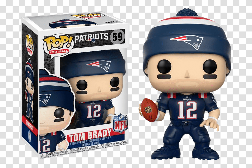 Nfl Football Tom Brady New England Patriots Color Rush Pop Vinyl Figure Tom Brady Funko Pop, Clothing, Person, Helmet, People Transparent Png